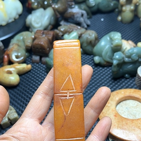 白玉菩提吊坠摆件