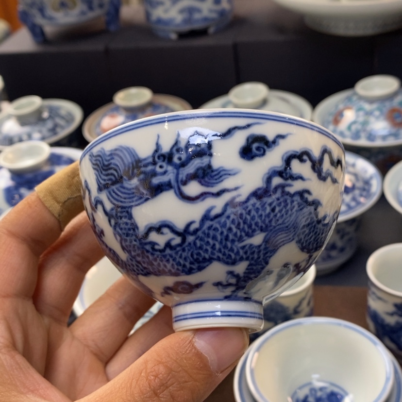 【闪购商品】景德镇青花主人杯