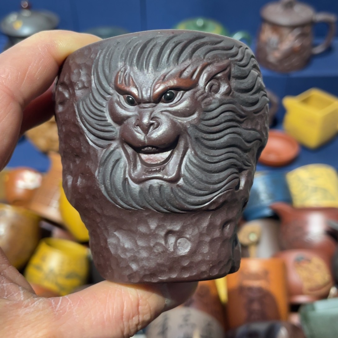 原矿紫砂手工主人杯