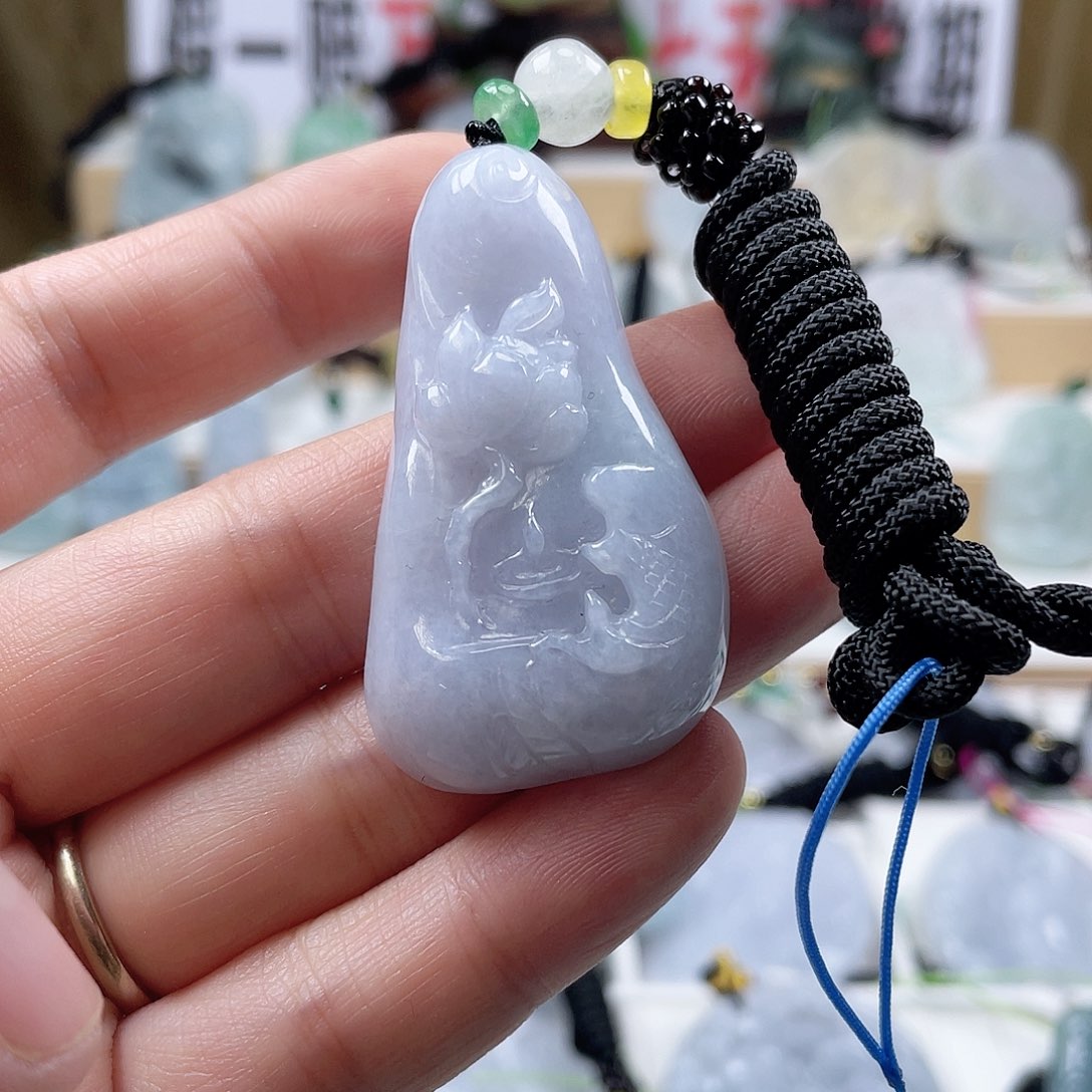 翡翠颈饰未镶嵌0517挂件