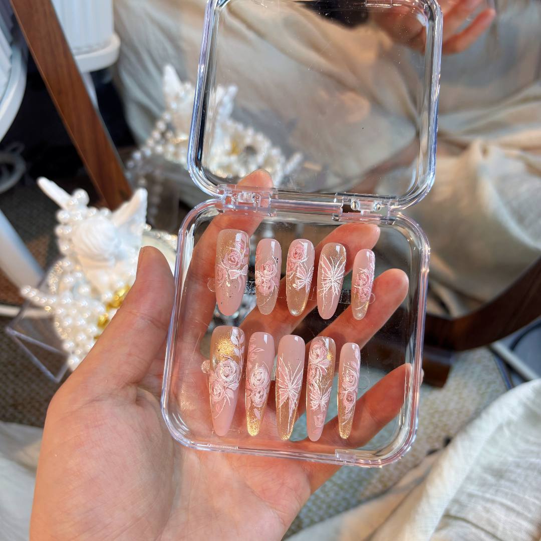 「洛神玫瑰」一颗喜糖 | sweet candy猫眼纯手绘/ 穿戴甲