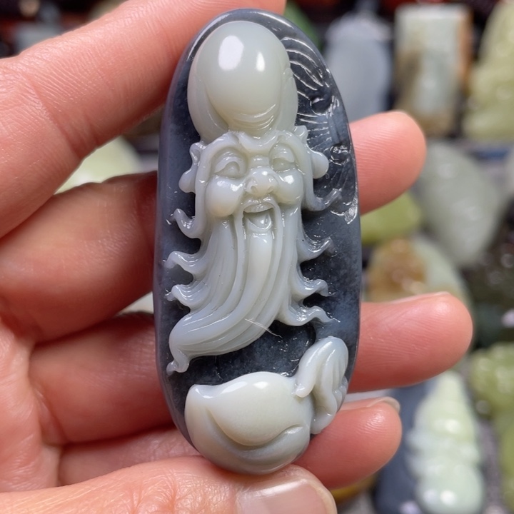 和田玉未镶嵌挂件