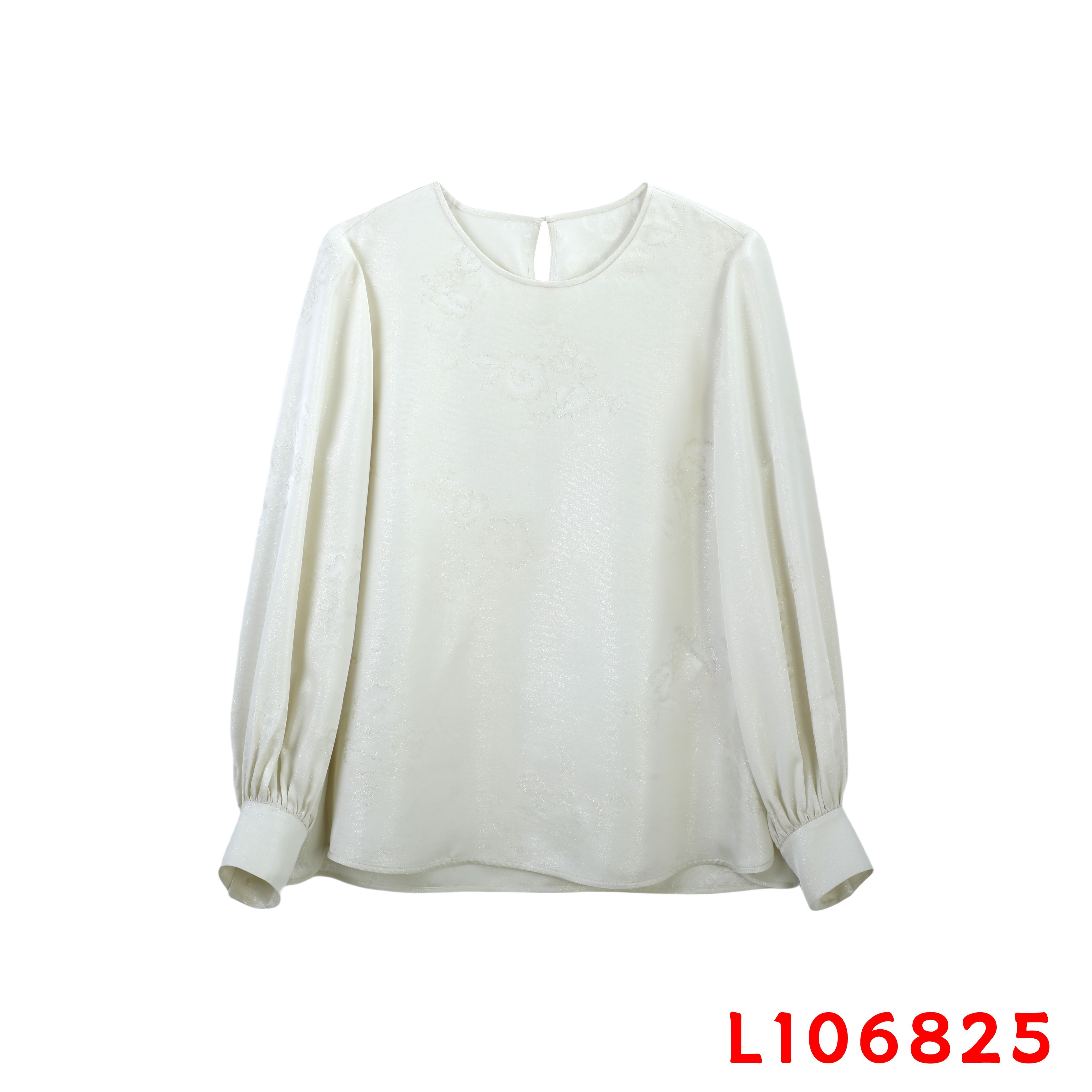 【小水专属】 双色白梅织金提花上衣　106825