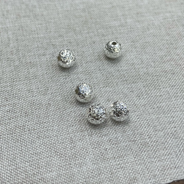 吊坠925银 5856-银饰钱币单珠吊坠8mm不带链