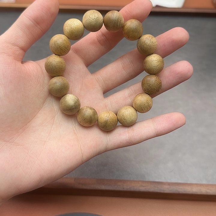 沉香手串CL7648，柬埔寨红油菩萨棋单圈