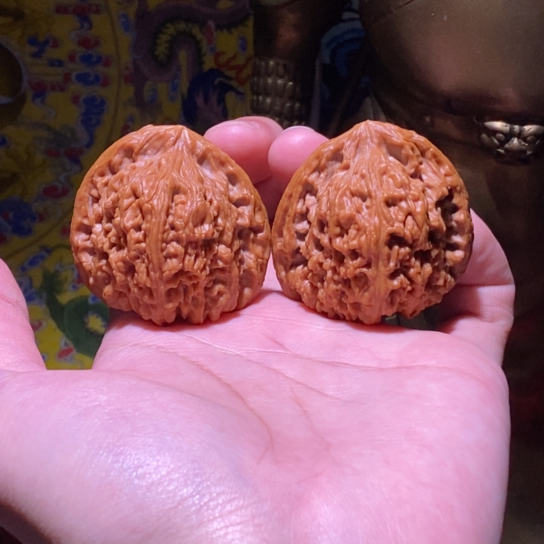 文玩核桃吊坠全品43 43 41红皮南疆石