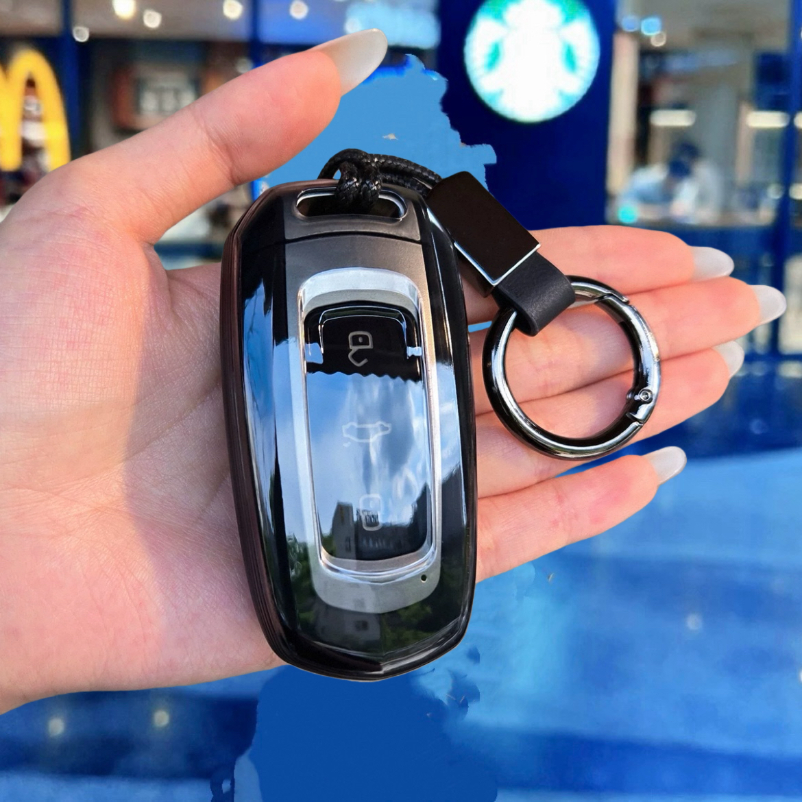 吉利熊猫钥匙套专用星越L缤越星瑞帝豪男x6远景透明全包保护壳扣