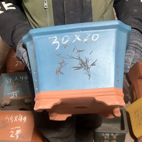 紫砂花盆手工制作