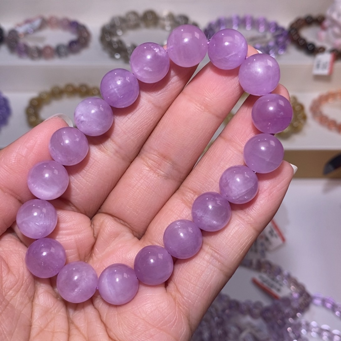 【闪购商品】手串锂辉石未镶嵌紫锂辉11m