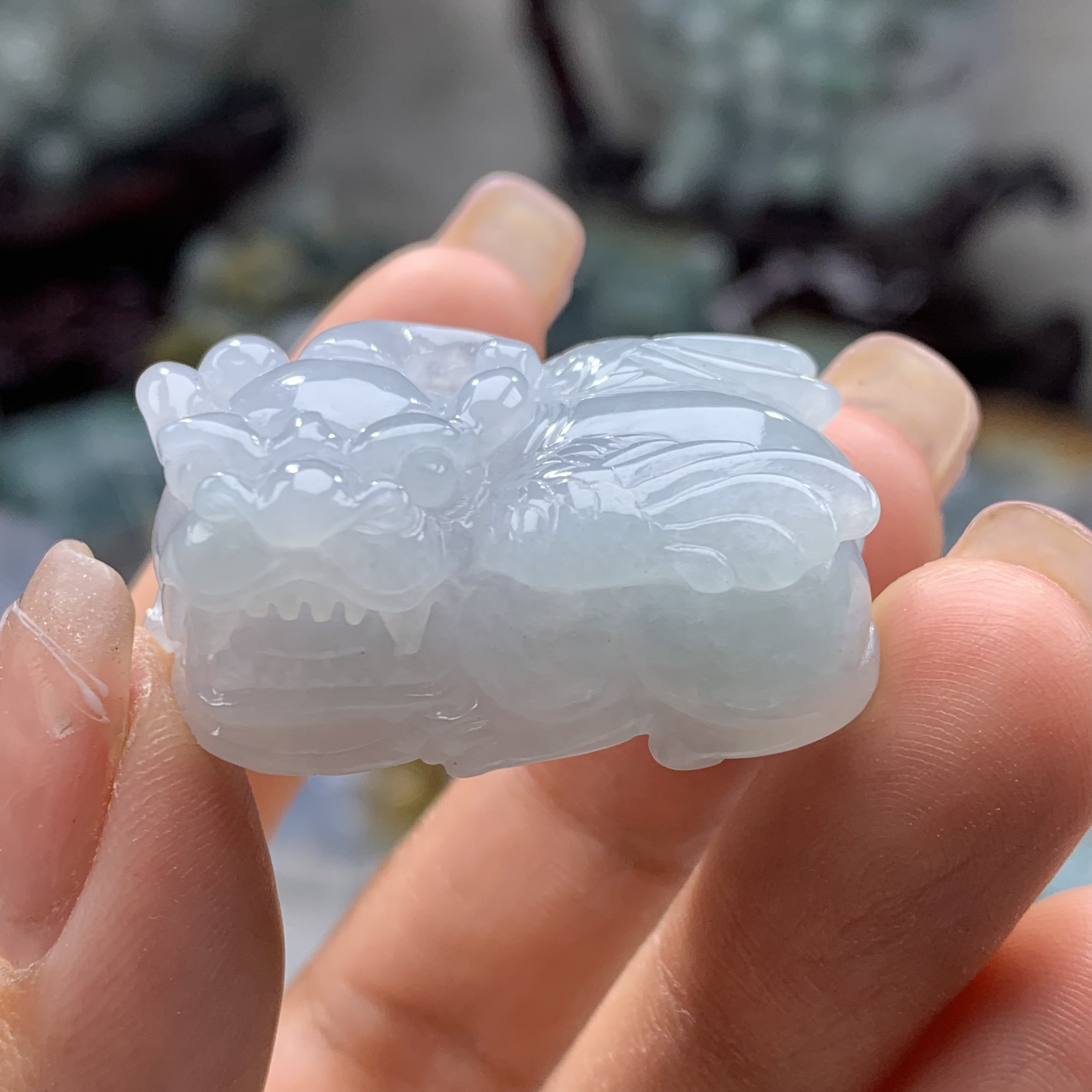 天然缅甸翡翠貔貅吊坠玉石翡翠皮球挂件男女款皮休玉坠A货正品
