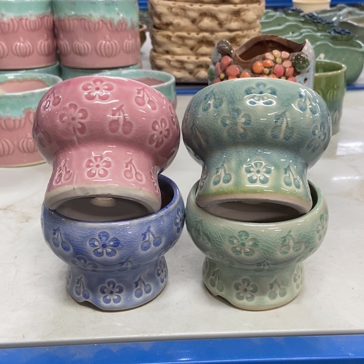 陶瓷花盆单场满9.9发8*7