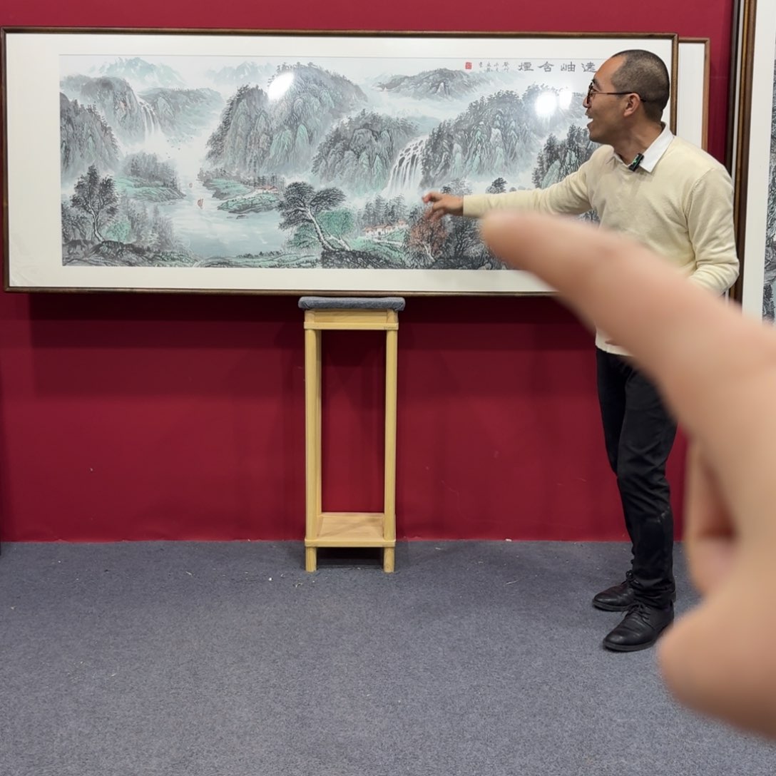 国画带框绘画210/80尺寸