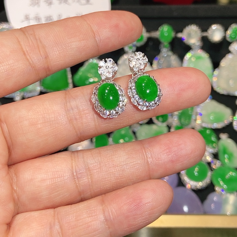 【闪购商品】未镶嵌翡翠耳饰天然翡翠