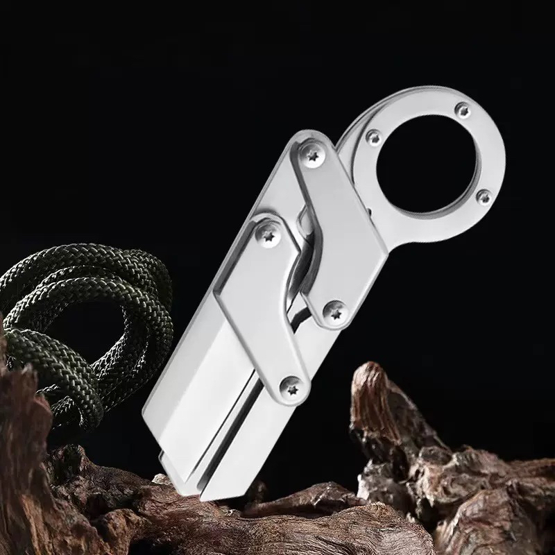 多功能户外折叠刀求生工具全钢刀高硬度便捷水果锋利折刀快递小刀