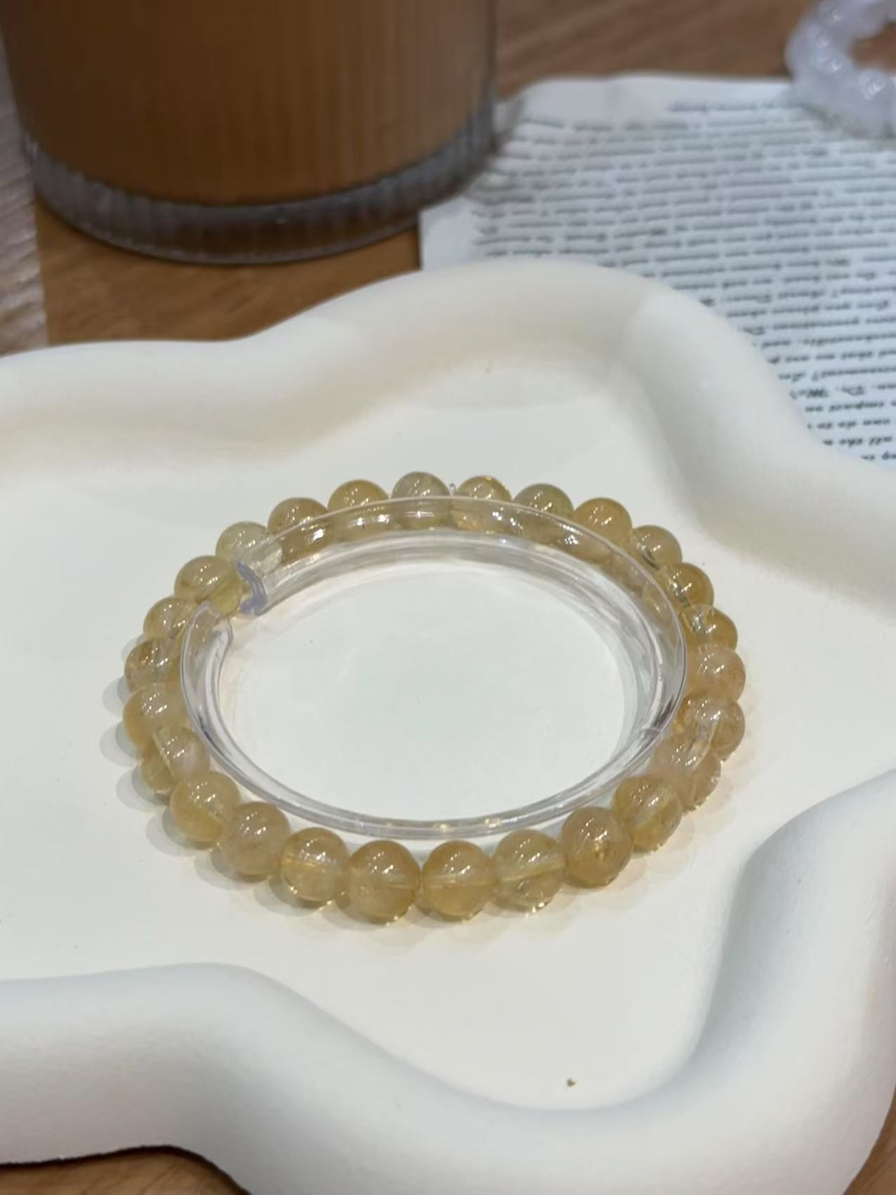 天然金发晶水晶男女通用招财转运精致饰品礼物