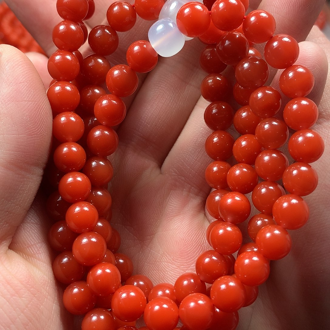 南红玛瑙1未镶嵌用****5保山东山大显坝辣椒红多圈