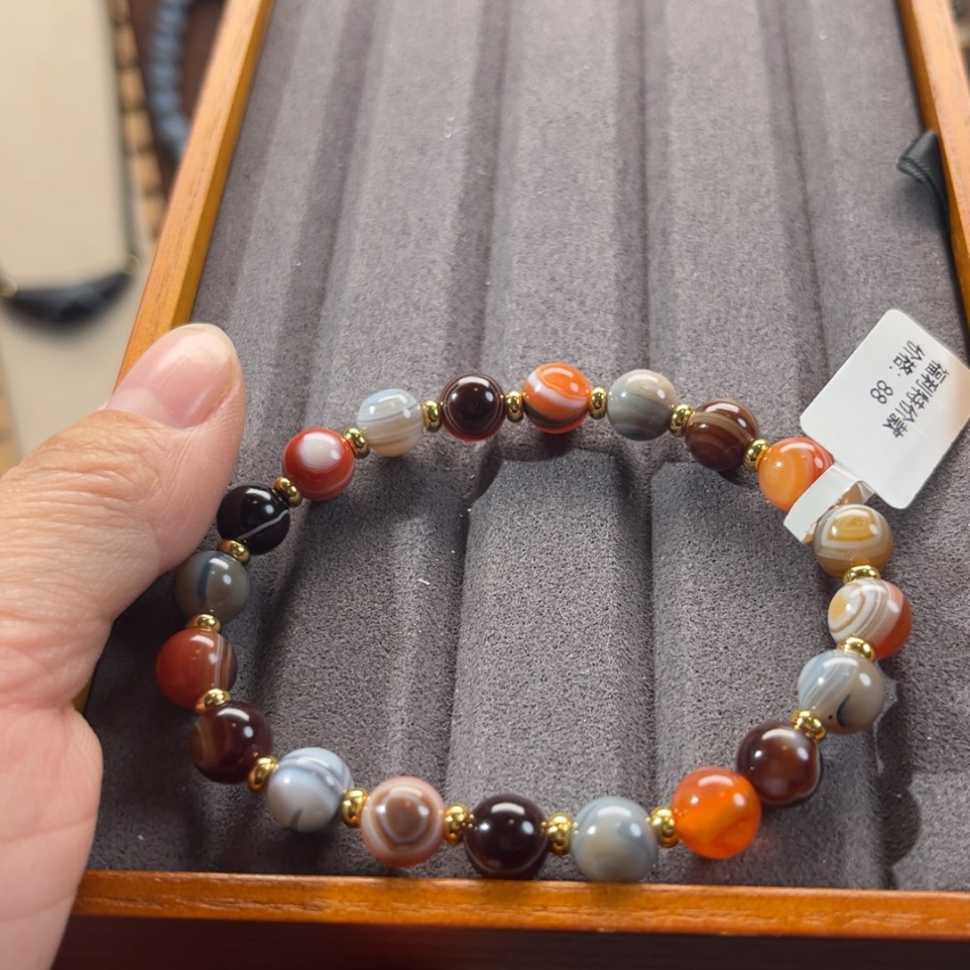 咦***嘞玛瑙/玉髓合金颈饰