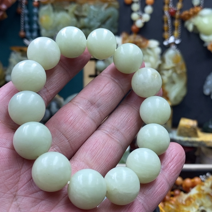 【闪购商品】蛇纹石玉手链未镶嵌