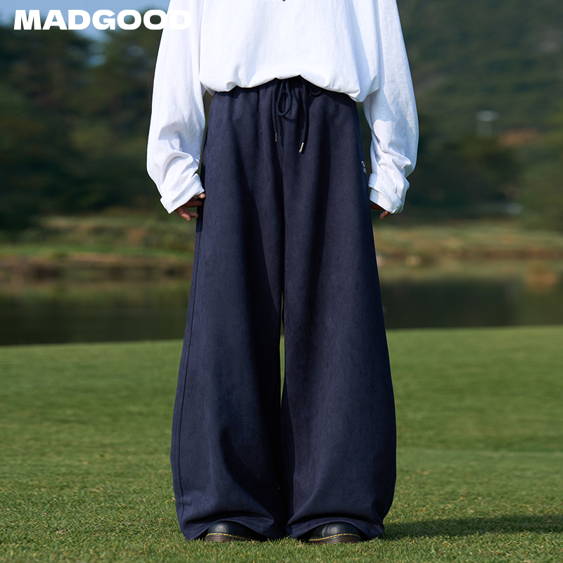 madgood马得工地日系复合休闲连帽开衫卫衣套装MDGDTZ241512