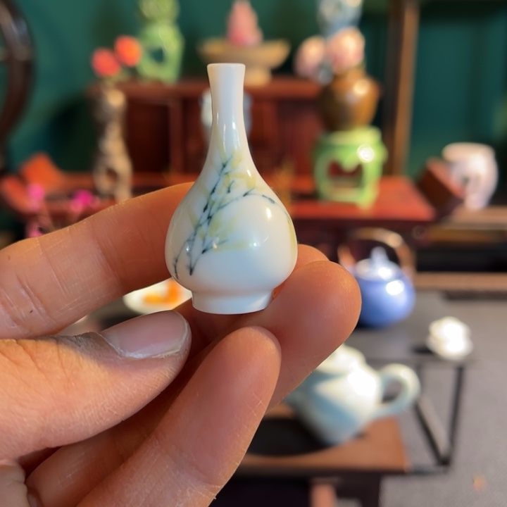 摆件微陶老王迷你好瓶