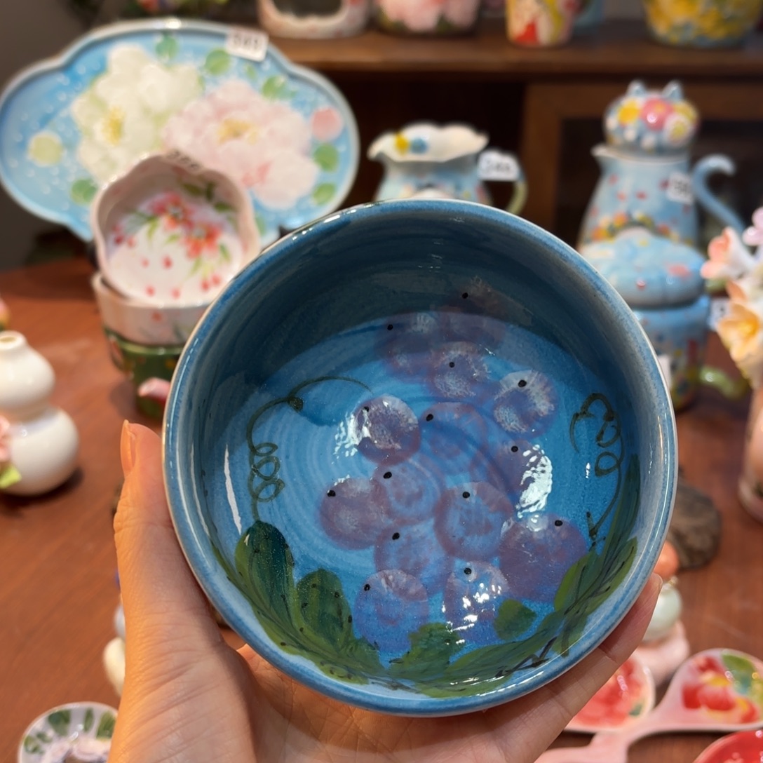 景德镇手绘高温釉下彩陶瓷茶具
