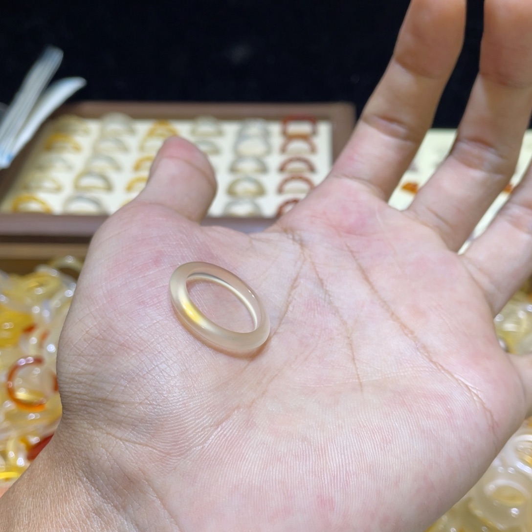 玛瑙/玉髓合金戒指46号港18