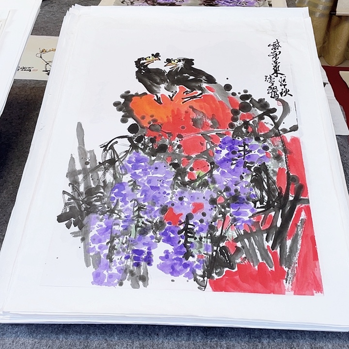 国画张圣敏先生纯手绘作品