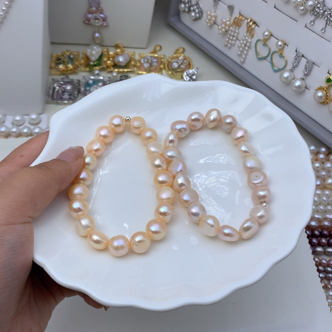 银S925镶嵌淡水珍珠吊坠(不含链)