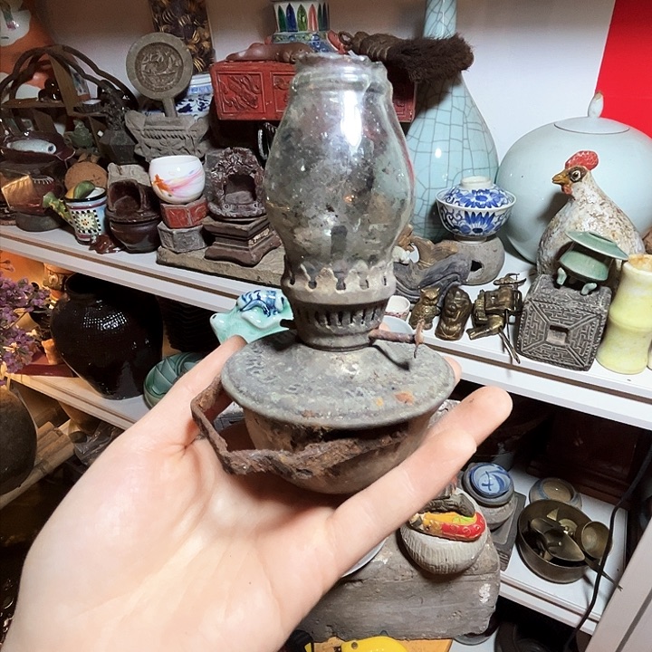 手工艺品琉璃江*油灯