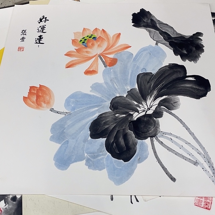 国画50-50卡纸作品艺