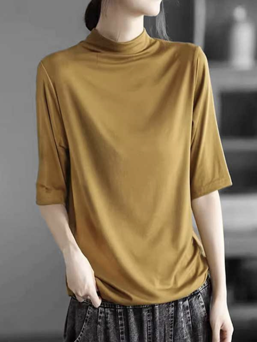 甲壳虫家居服厚螺纹女中袖衫.3