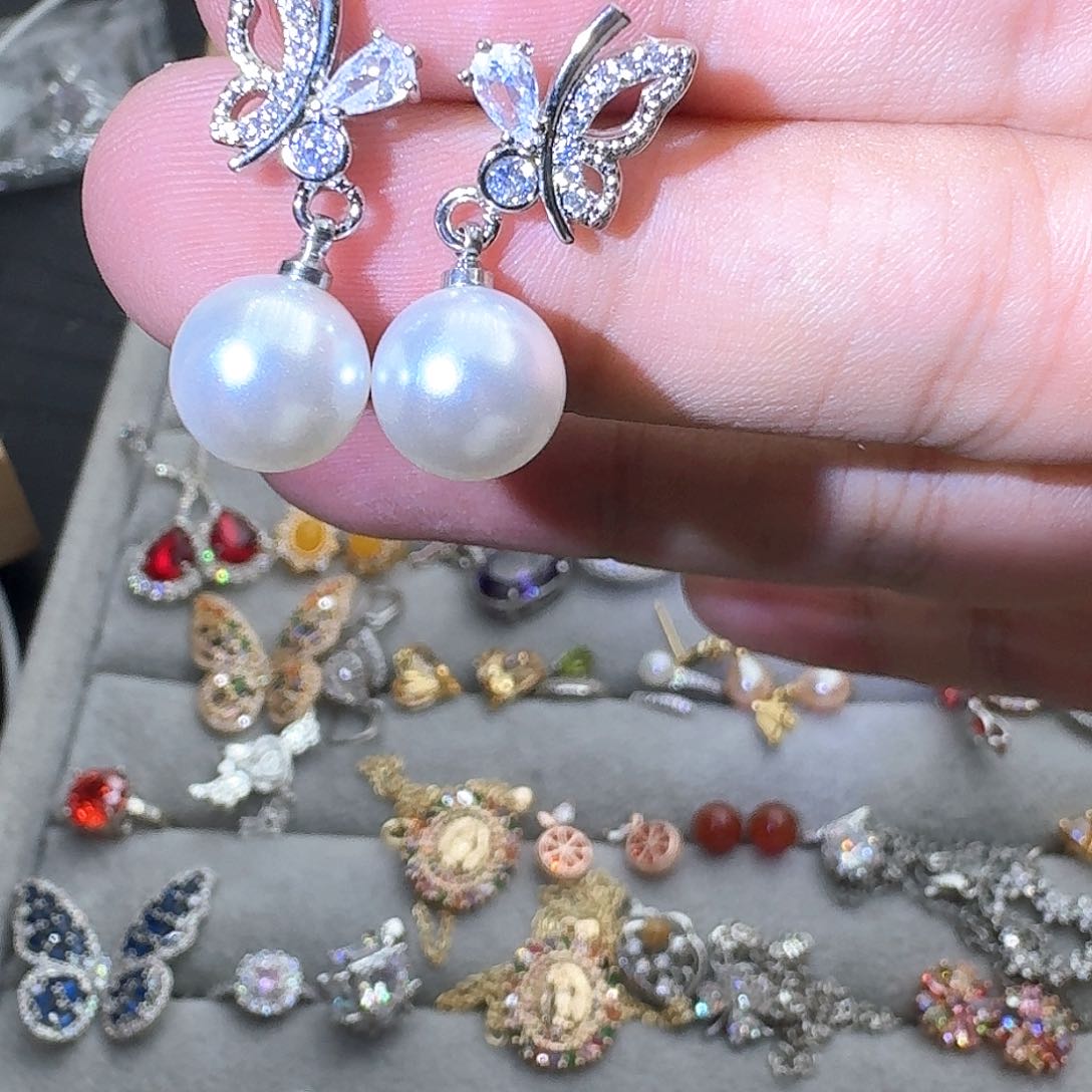 托帕石戒指银S925镶嵌