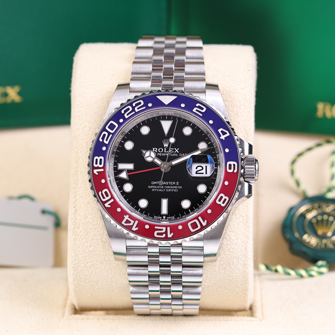 95新 Rolex/劳力士 可乐圈型号126710 精钢材质 2023年3月保卡