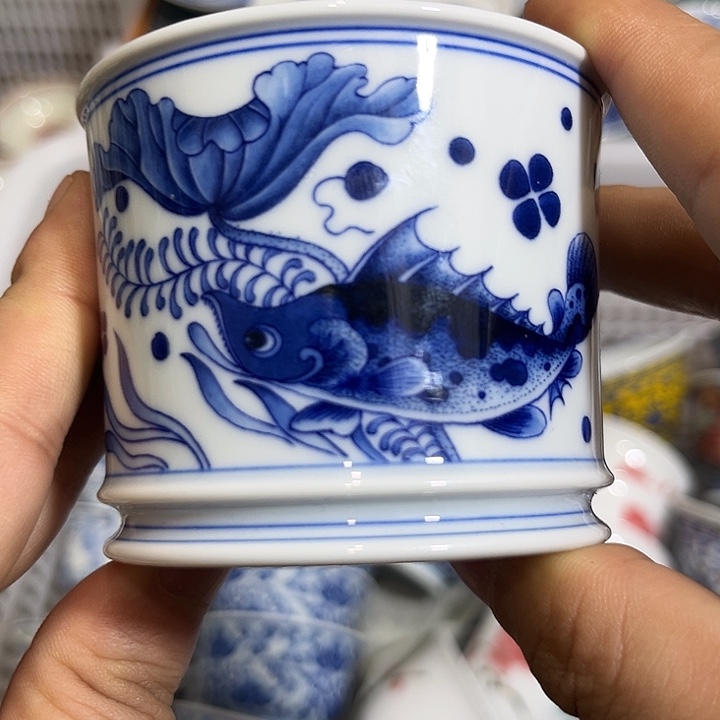 陶摆件景德镇陶瓷主人杯1223