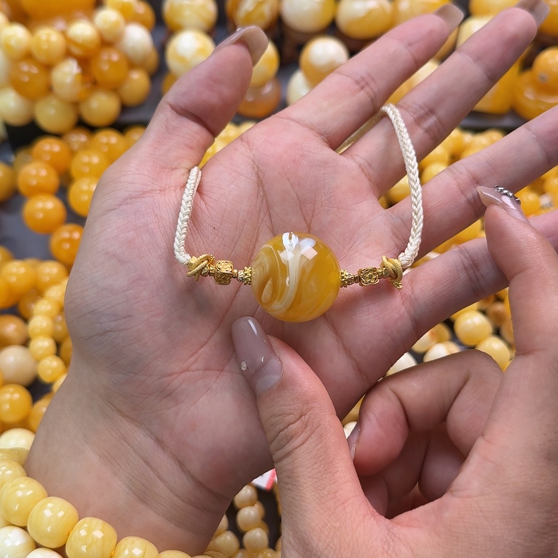 蜜蜡未镶嵌珠宝奇石26mm