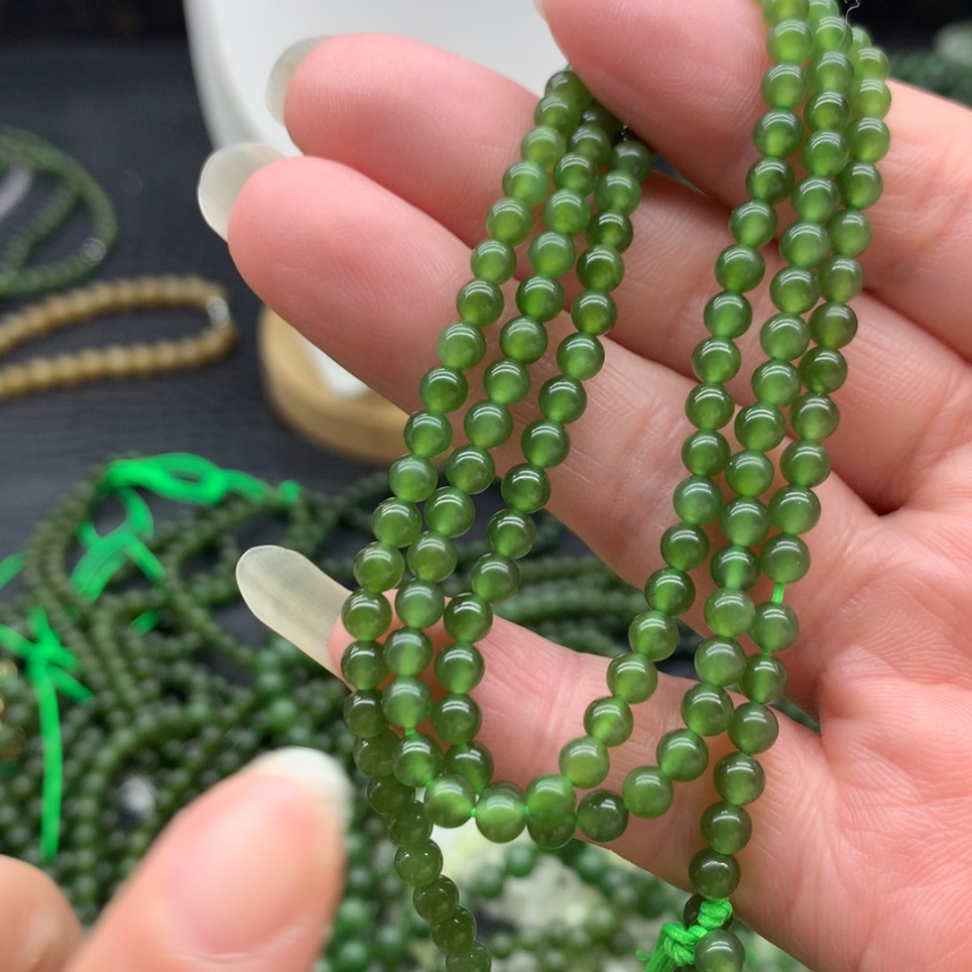 和田玉未镶嵌手链4