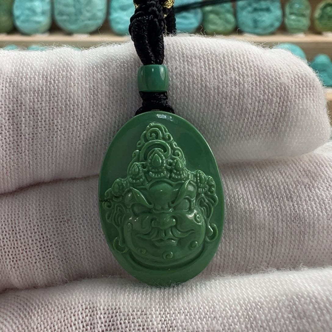 未镶嵌绿松石黄财神16mm