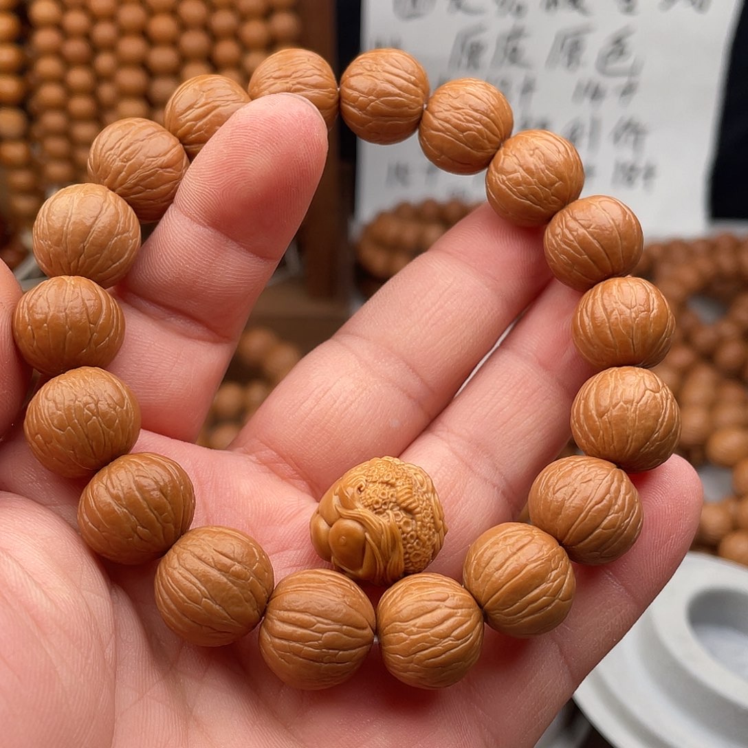 希***奥猴头核桃手串聚宝盆15