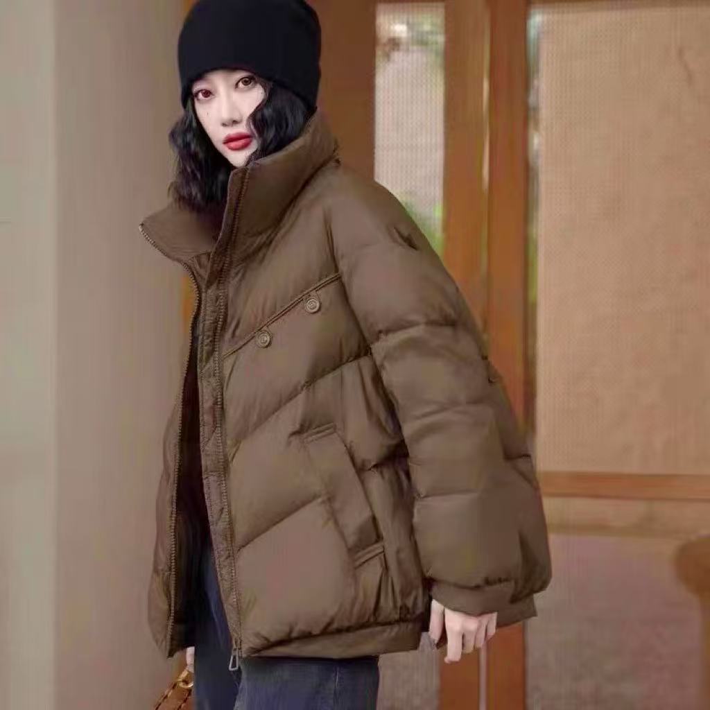 【羽绒服】索尼尔保羅冬季保暖加绒加厚款宽松外套女装8101[YYJ]