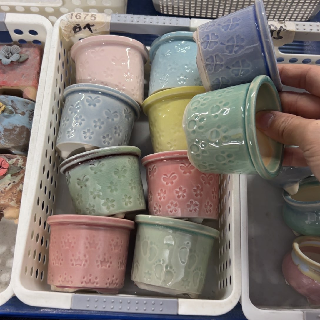 陶瓷多肉小花盆@@1683