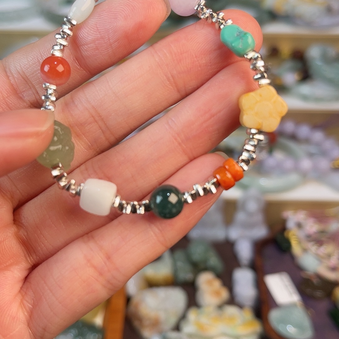 翡翠未镶嵌手链手链