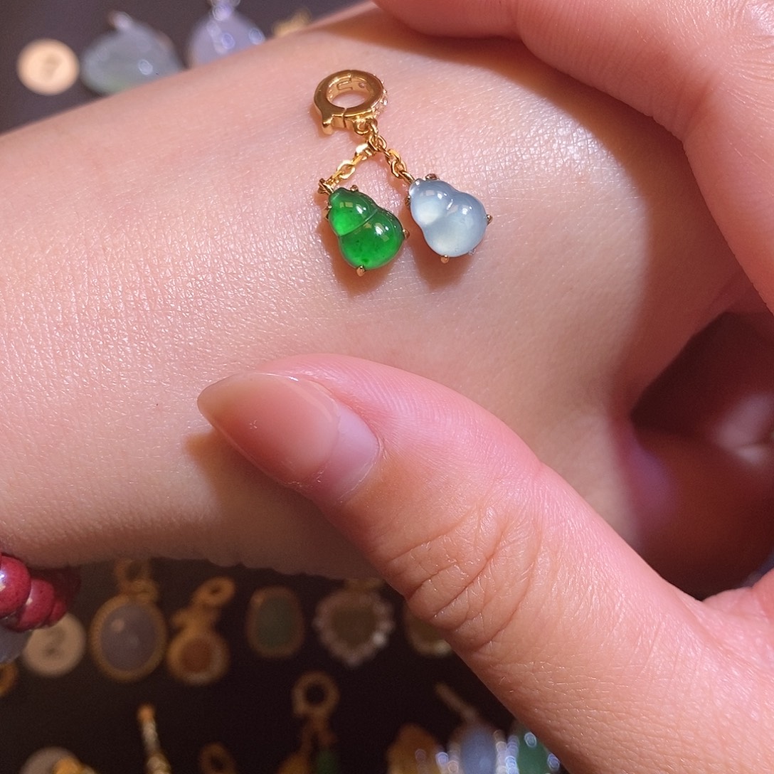 翡翠银S925镶嵌项链