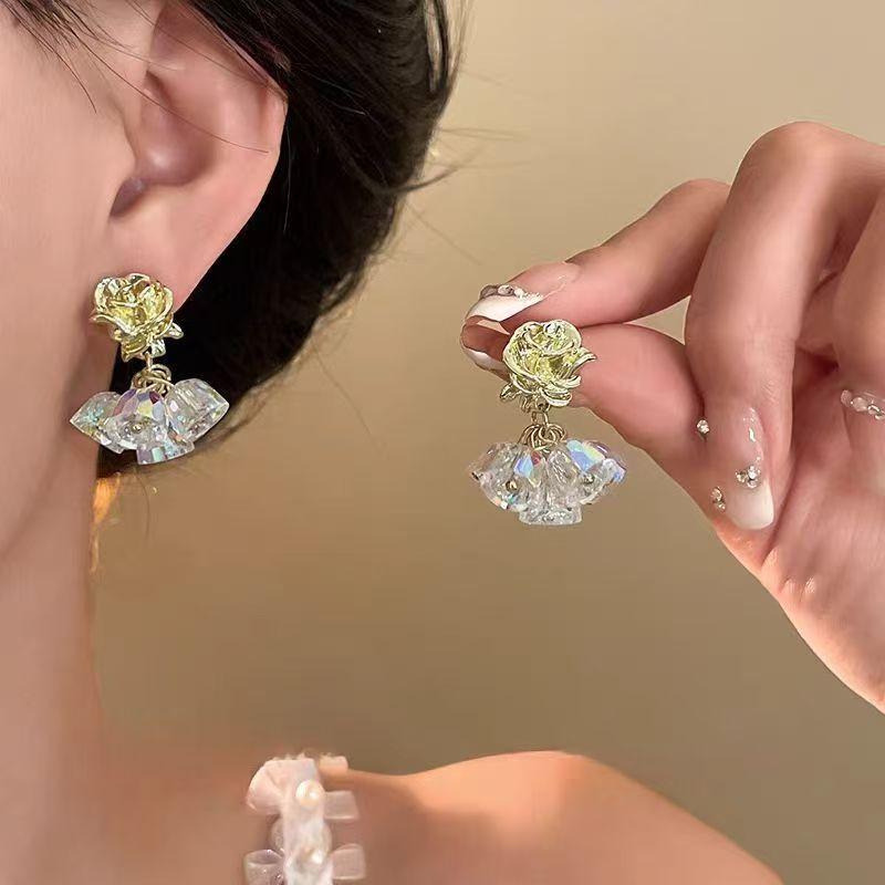 铜合金耳饰 91号轻奢复古小众精致优雅温柔素款设计感
