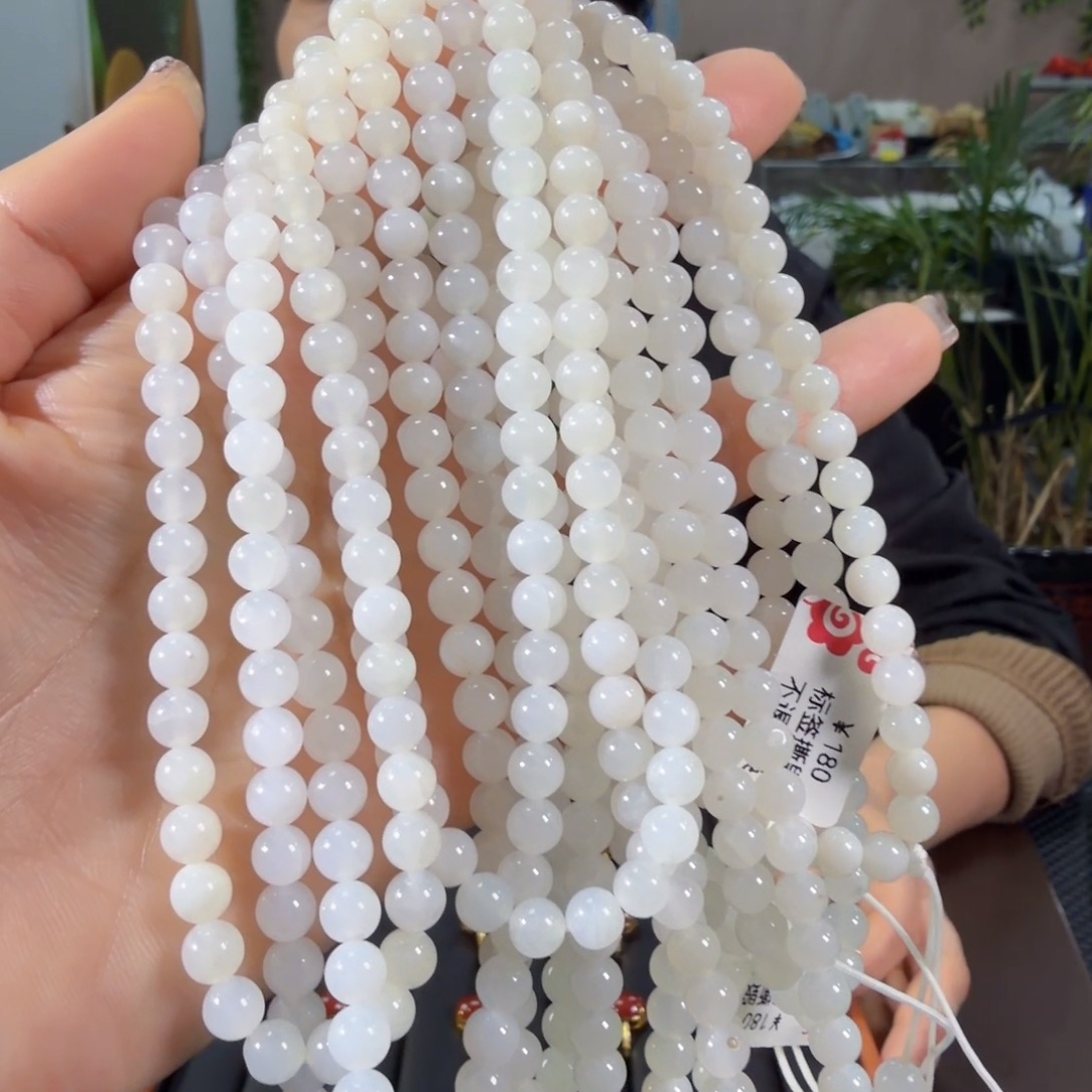 和田玉未镶嵌颈饰卡6白玉发其一