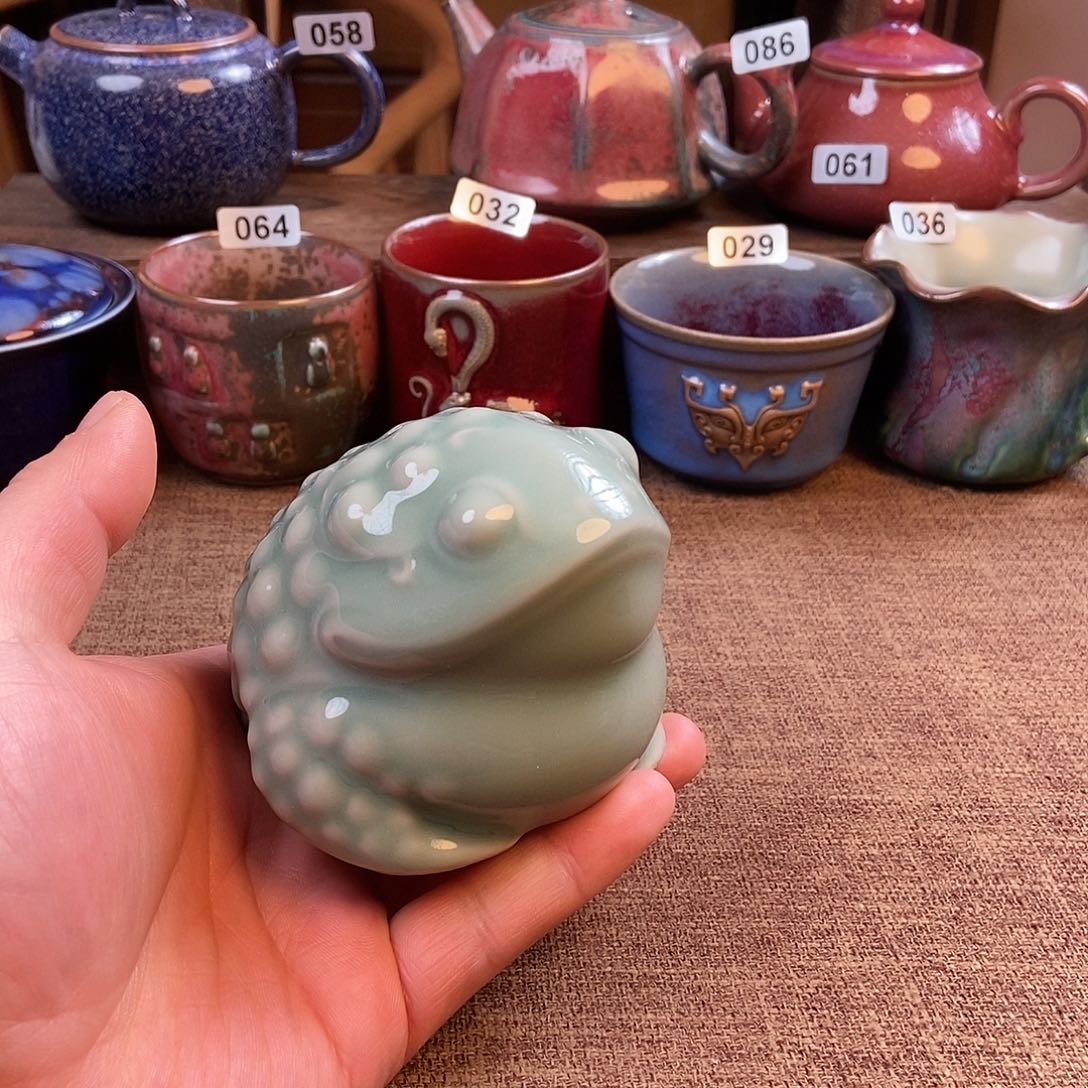 瓷片钧瓷摆件工艺品