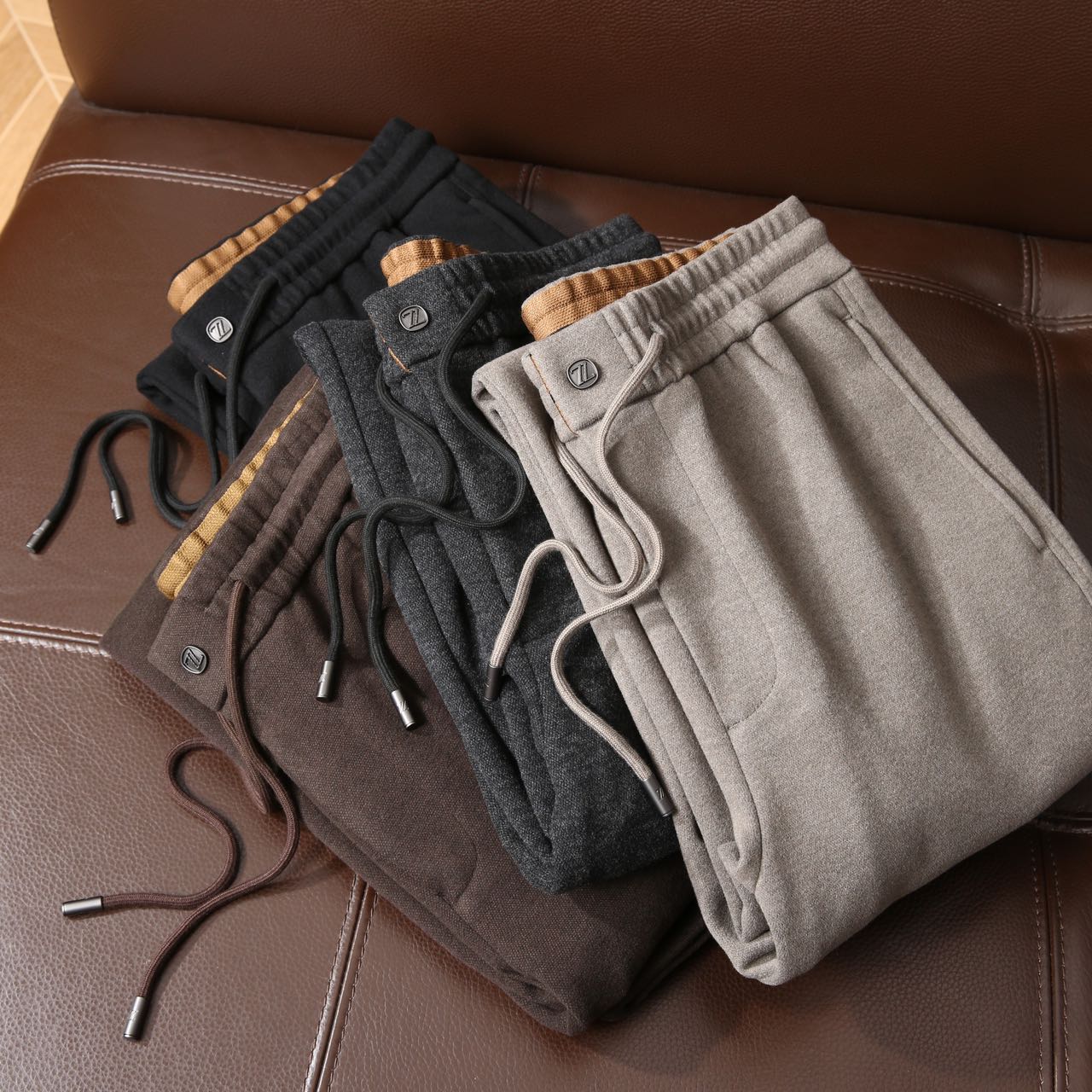 意式高端！醋酸羊毛面料！立体裁剪！秋冬高级感通勤休闲长裤5802