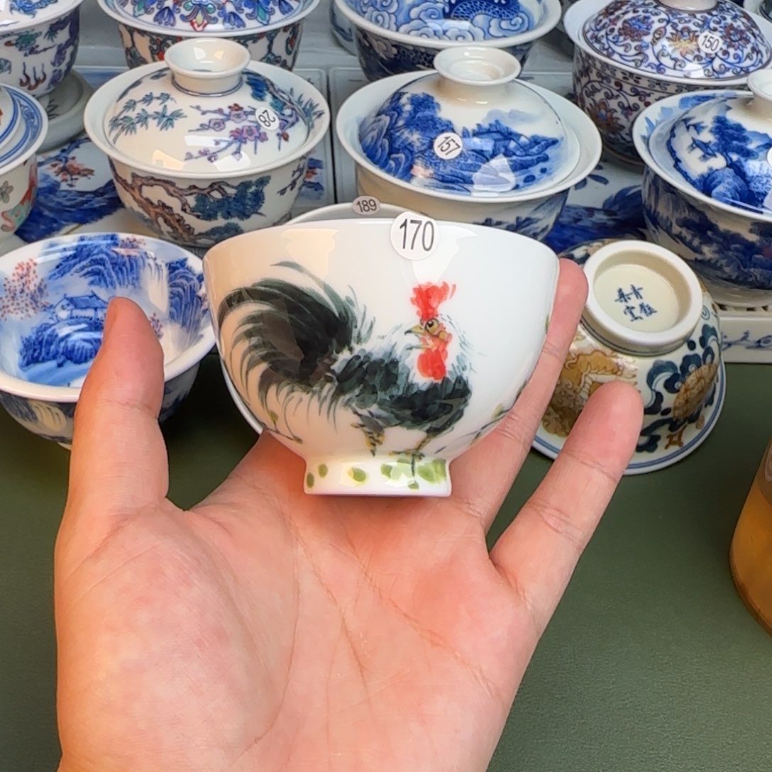 彦祖纯手工手绘茶具170