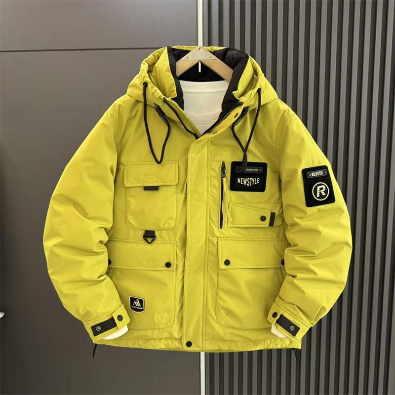 秋冬季新款羽绒服男款爆款2025新款正品男士防风工装保暖连帽男装