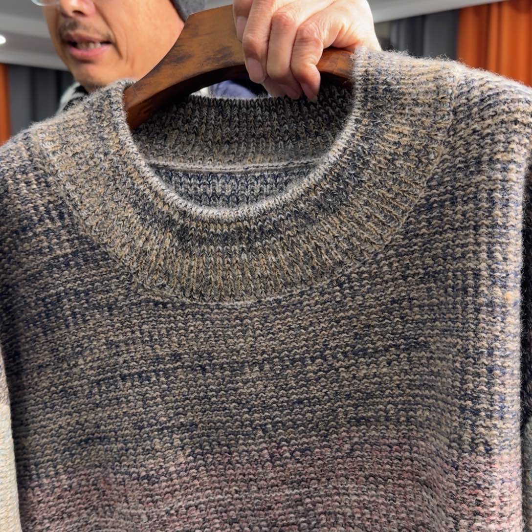 独家混纱针织羊绒衫