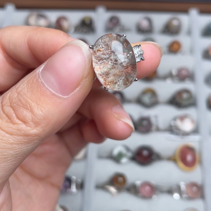 水晶戒指银S925镶嵌111111111